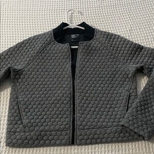 GAP Charcoal Textured Bomber Jacket